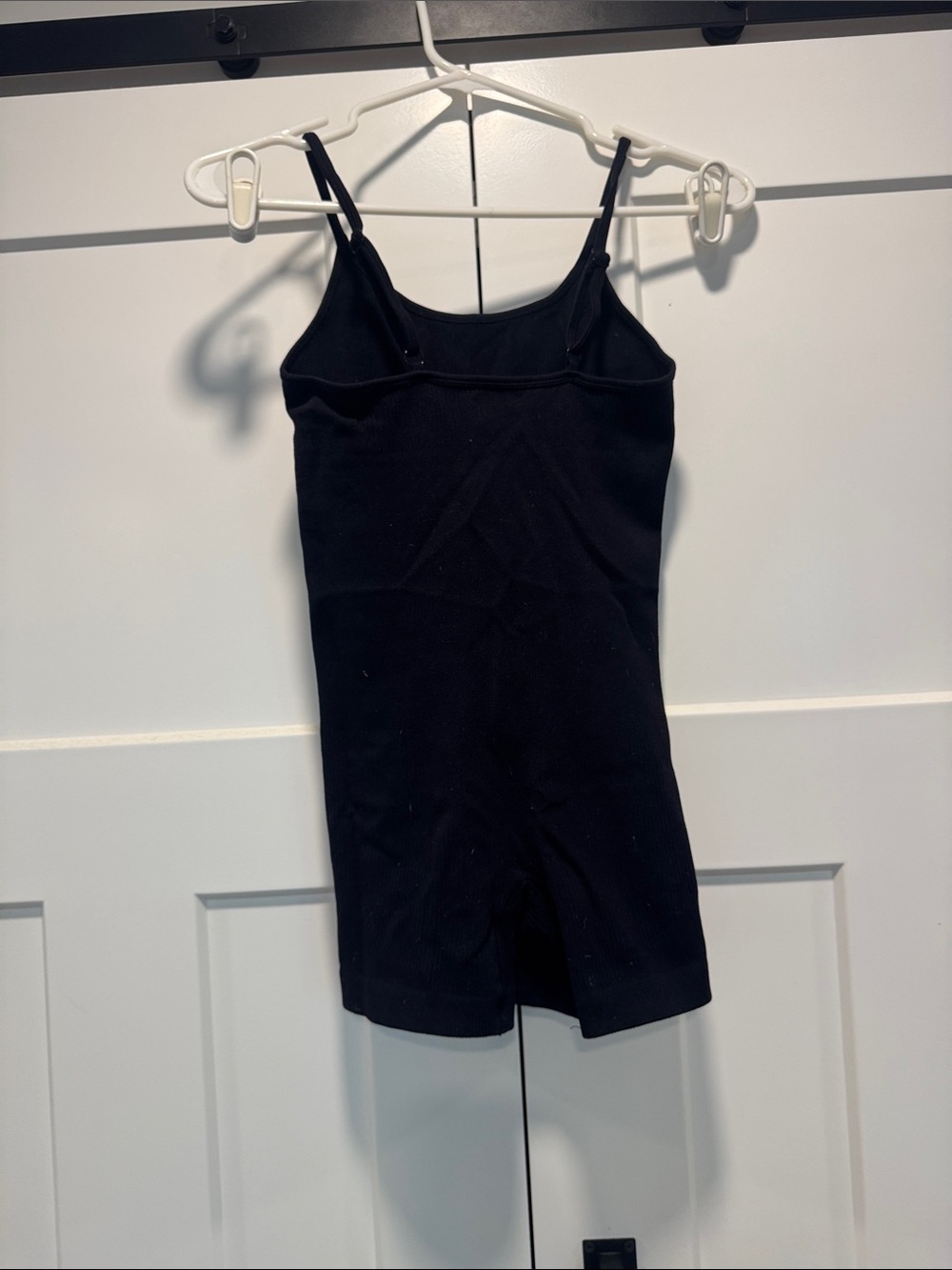 Black Ribbed Tank Romper - Picture 3 of 4